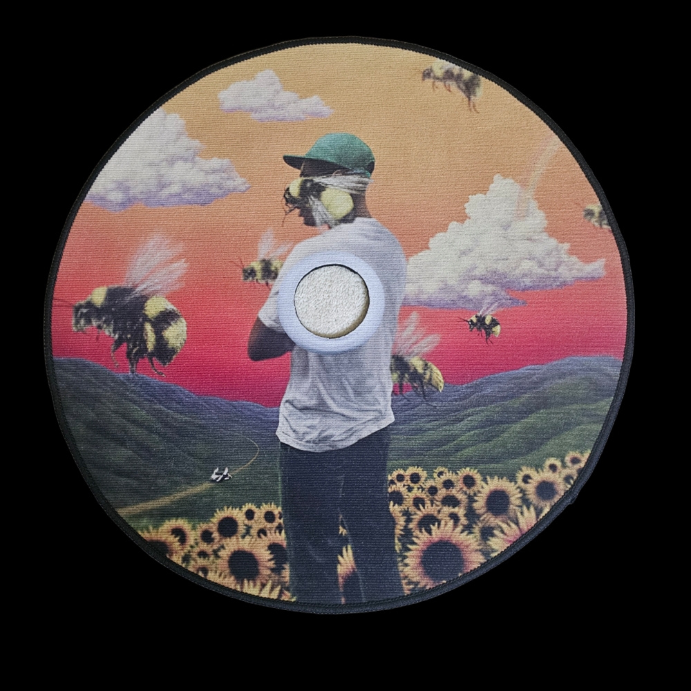 Tyler The Creator Rug with Sunflower and Bee Design